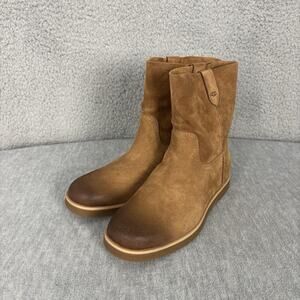 UGG Josefene Short Suede Pull-On Boots Womens size 7 Chestnut Brown NEW w Box